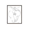 Picture of Line Drawn Horses I _GroupedProduct_Rectangle_Portrait_Canvas_Framed_