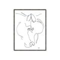 Picture of Line Drawn Horses I _GroupedProduct_Rectangle_Portrait_Canvas_Framed_