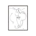 Picture of Line Drawn Horses I _GroupedProduct_Rectangle_Portrait_Canvas_Framed_