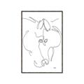 Picture of Line Drawn Horses I _GroupedProduct_Rectangle_Portrait_Canvas_Framed_
