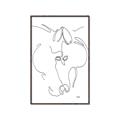 Picture of Line Drawn Horses I _GroupedProduct_Rectangle_Portrait_Canvas_Framed_