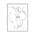 Picture of Line Drawn Horses I _GroupedProduct_Rectangle_Portrait_Canvas_Framed_