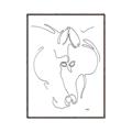 Picture of Line Drawn Horses I _GroupedProduct_Rectangle_Portrait_Canvas_Framed_