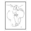 Picture of Line Drawn Horses I _GroupedProduct_Rectangle_Portrait_Canvas_Framed_