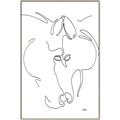 Picture of Line Drawn Horses I _GroupedProduct_Rectangle_Portrait_Canvas_Framed_