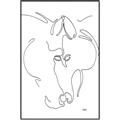 Picture of Line Drawn Horses I _GroupedProduct_Rectangle_Portrait_Canvas_Framed_