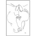 Picture of Line Drawn Horses I _GroupedProduct_Rectangle_Portrait_Canvas_Framed_