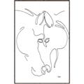 Picture of Line Drawn Horses I _GroupedProduct_Rectangle_Portrait_Canvas_Framed_
