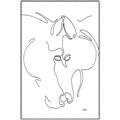 Picture of Line Drawn Horses I _GroupedProduct_Rectangle_Portrait_Canvas_Framed_