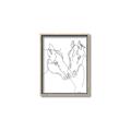 Picture of Line Drawn Horses II  _GroupedProduct_Rectangle_Portrait_Canvas_Framed_
