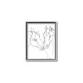 Picture of Line Drawn Horses II  _GroupedProduct_Rectangle_Portrait_Canvas_Framed_