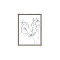 Picture of Line Drawn Horses II  _GroupedProduct_Rectangle_Portrait_Canvas_Framed_