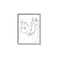 Picture of Line Drawn Horses II  _GroupedProduct_Rectangle_Portrait_Canvas_Framed_