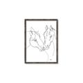 Picture of Line Drawn Horses II  _GroupedProduct_Rectangle_Portrait_Canvas_Framed_