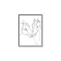 Picture of Line Drawn Horses II  _GroupedProduct_Rectangle_Portrait_Canvas_Framed_