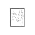 Picture of Line Drawn Horses II  _GroupedProduct_Rectangle_Portrait_Canvas_Framed_