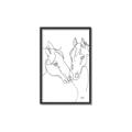 Picture of Line Drawn Horses II  _GroupedProduct_Rectangle_Portrait_Canvas_Framed_