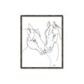 Picture of Line Drawn Horses II  _GroupedProduct_Rectangle_Portrait_Canvas_Framed_