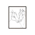Picture of Line Drawn Horses II  _GroupedProduct_Rectangle_Portrait_Canvas_Framed_
