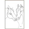 Picture of Line Drawn Horses II  _GroupedProduct_Rectangle_Portrait_Canvas_Framed_