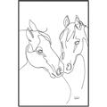 Picture of Line Drawn Horses II  _GroupedProduct_Rectangle_Portrait_Canvas_Framed_