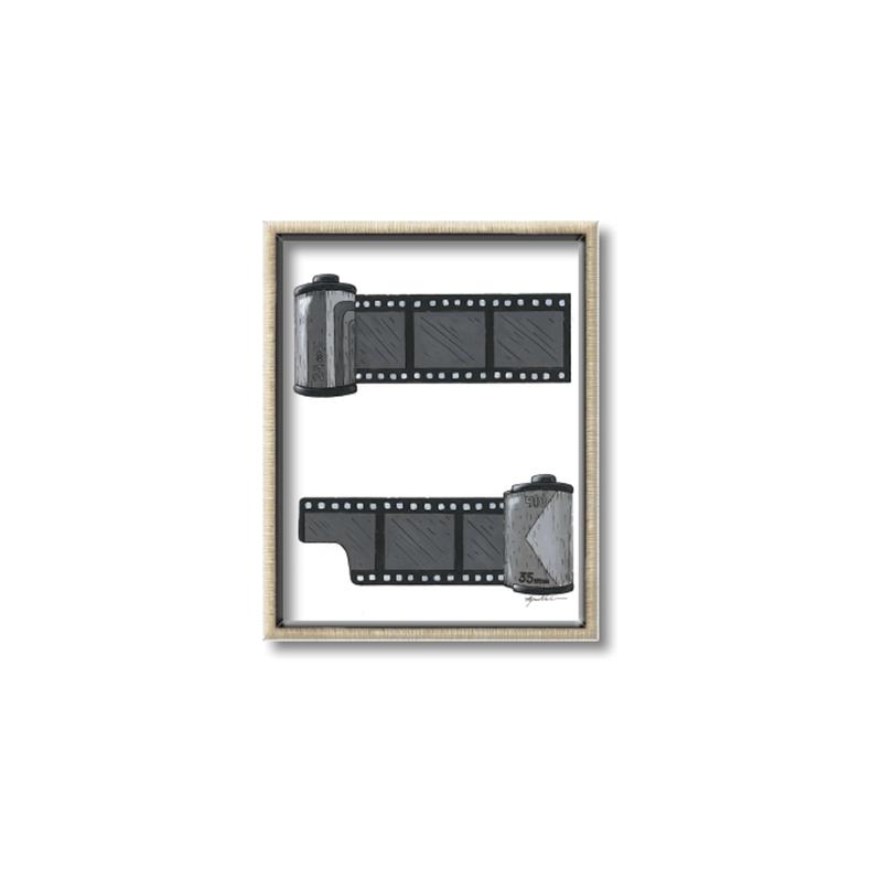 Picture of Film Reel  _GroupedProduct_Rectangle_Portrait_Canvas_Framed_