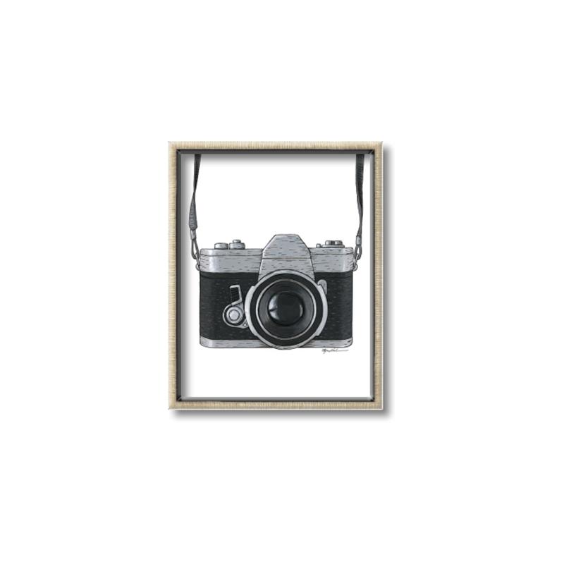 Picture of Vintage Camera  _GroupedProduct_Rectangle_Portrait_Canvas_Framed_