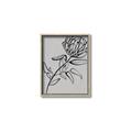 Picture of Gray Floral  _GroupedProduct_Rectangle_Portrait_Canvas_Framed_