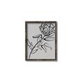 Picture of Gray Floral  _GroupedProduct_Rectangle_Portrait_Canvas_Framed_