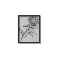 Picture of Gray Floral  _GroupedProduct_Rectangle_Portrait_Canvas_Framed_