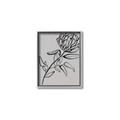Picture of Gray Floral  _GroupedProduct_Rectangle_Portrait_Canvas_Framed_