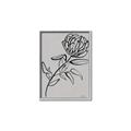 Picture of Gray Floral  _GroupedProduct_Rectangle_Portrait_Canvas_Framed_