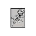 Picture of Gray Floral  _GroupedProduct_Rectangle_Portrait_Canvas_Framed_