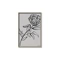 Picture of Gray Floral  _GroupedProduct_Rectangle_Portrait_Canvas_Framed_