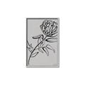 Picture of Gray Floral  _GroupedProduct_Rectangle_Portrait_Canvas_Framed_