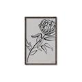 Picture of Gray Floral  _GroupedProduct_Rectangle_Portrait_Canvas_Framed_