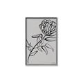Picture of Gray Floral  _GroupedProduct_Rectangle_Portrait_Canvas_Framed_