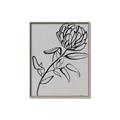 Picture of Gray Floral  _GroupedProduct_Rectangle_Portrait_Canvas_Framed_