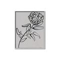 Picture of Gray Floral  _GroupedProduct_Rectangle_Portrait_Canvas_Framed_