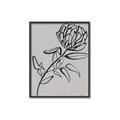 Picture of Gray Floral  _GroupedProduct_Rectangle_Portrait_Canvas_Framed_
