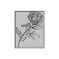 Picture of Gray Floral  _GroupedProduct_Rectangle_Portrait_Canvas_Framed_
