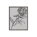 Picture of Gray Floral  _GroupedProduct_Rectangle_Portrait_Canvas_Framed_