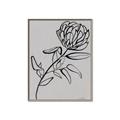 Picture of Gray Floral  _GroupedProduct_Rectangle_Portrait_Canvas_Framed_