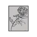 Picture of Gray Floral  _GroupedProduct_Rectangle_Portrait_Canvas_Framed_