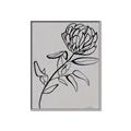 Picture of Gray Floral  _GroupedProduct_Rectangle_Portrait_Canvas_Framed_