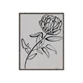 Picture of Gray Floral  _GroupedProduct_Rectangle_Portrait_Canvas_Framed_