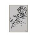 Picture of Gray Floral  _GroupedProduct_Rectangle_Portrait_Canvas_Framed_