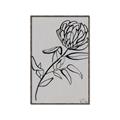 Picture of Gray Floral  _GroupedProduct_Rectangle_Portrait_Canvas_Framed_