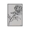Picture of Gray Floral  _GroupedProduct_Rectangle_Portrait_Canvas_Framed_