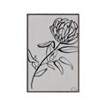 Picture of Gray Floral  _GroupedProduct_Rectangle_Portrait_Canvas_Framed_
